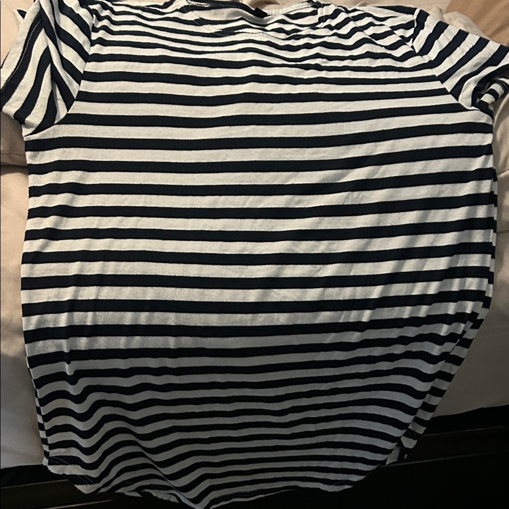 Classic Striped Short Sleeve Top